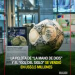La pelota histórica del Mundial 1986 con la que Maradona convirtió dos goles emblemáticos fue subastada por 3,5 millones de dólares