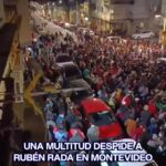Miles de personas despidieron a Rubén Rada en un emotivo homenaje en Montevideo