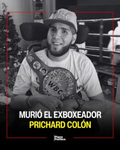 Prichard Colón durante su época como boxeador profesional activo