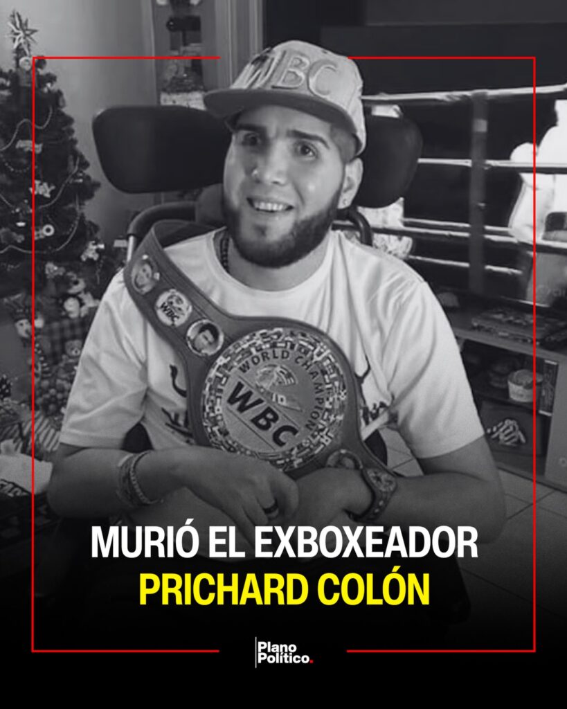 Prichard Colón durante su época como boxeador profesional activo