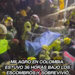 Rescatan con vida a una mujer que estuvo 36 horas bajo escombros tras terremoto en Colombia