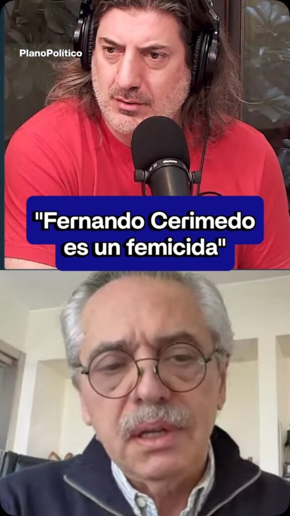 Alberto Fernández hablando en público sobre acusaciones contra Fernando Cerimedo