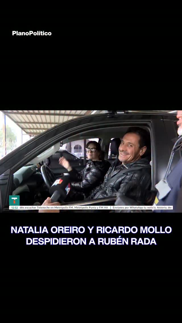 Natalia Oreiro y Ricardo Mollo en el velatorio de Rubén Rada en Uruguay