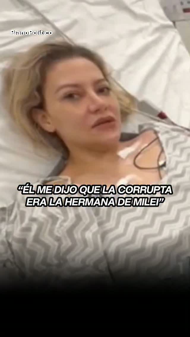 Nadia Beller realizando declaraciones públicas sobre Fernando Cerimedo y el caso ANDIS