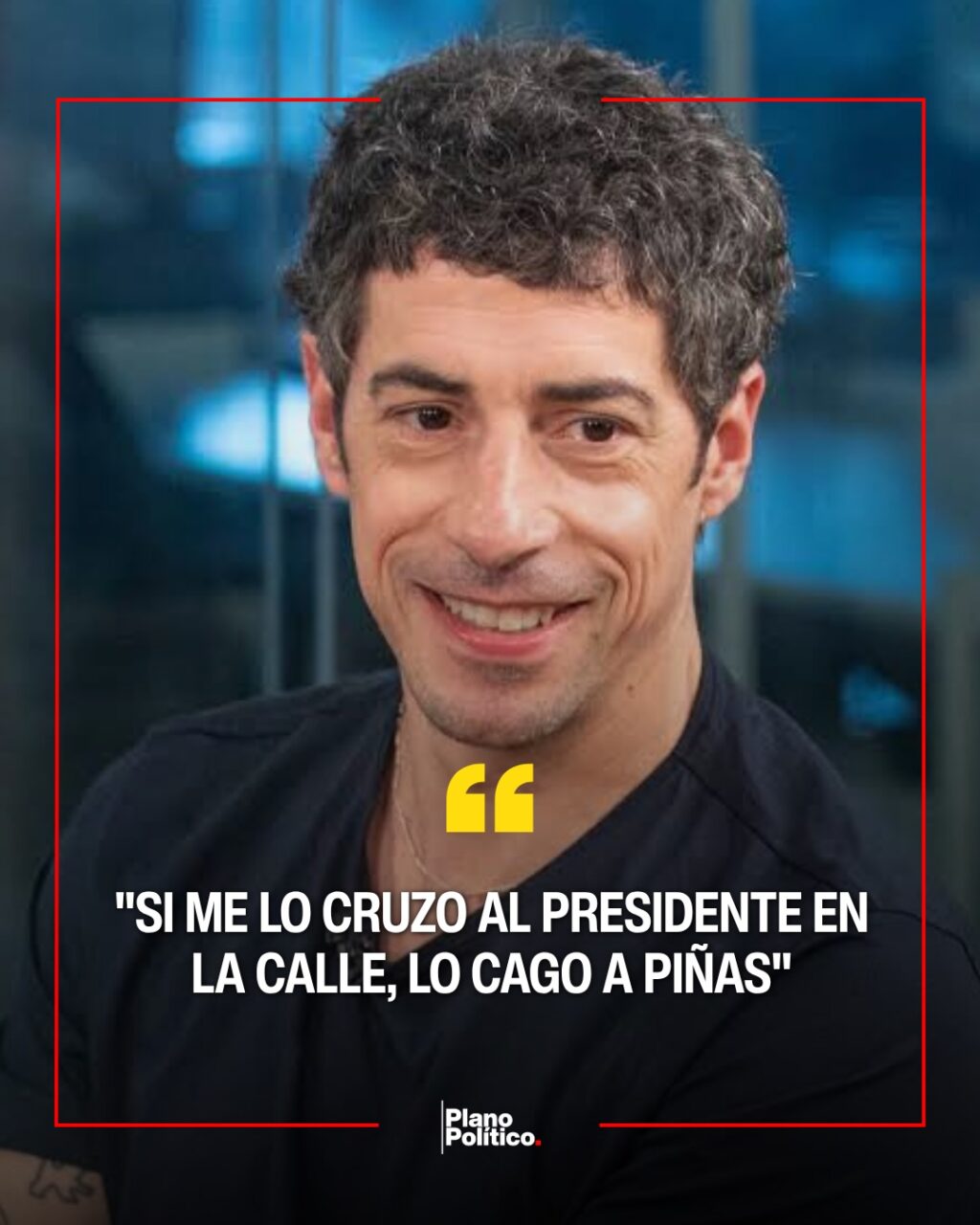 Esteban Lamothe durante una entrevista o declaración pública reciente
