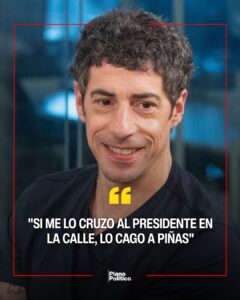 Esteban Lamothe durante una entrevista o declaración pública reciente