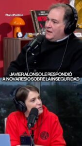 El ministro de Seguridad bonaerense Javier Alonso durante una declaración pública