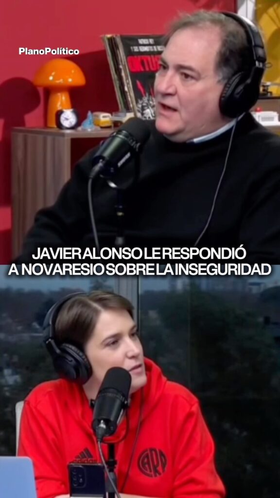 El ministro de Seguridad bonaerense Javier Alonso durante una declaración pública