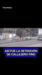 Operativo policial durante la detención del cantante Callejero Fino con incautación de arma