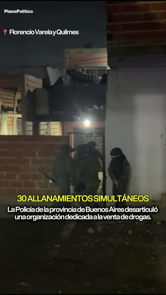 Operativo policial con detenciones y secuestro de drogas en el conurbano bonaerense