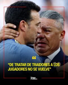 Claudio Chiqui Tapia presidente de la AFA hablando en conferencia de prensa