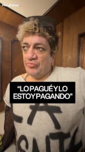 Cristian Pity Álvarez con remera que dice La gente manda