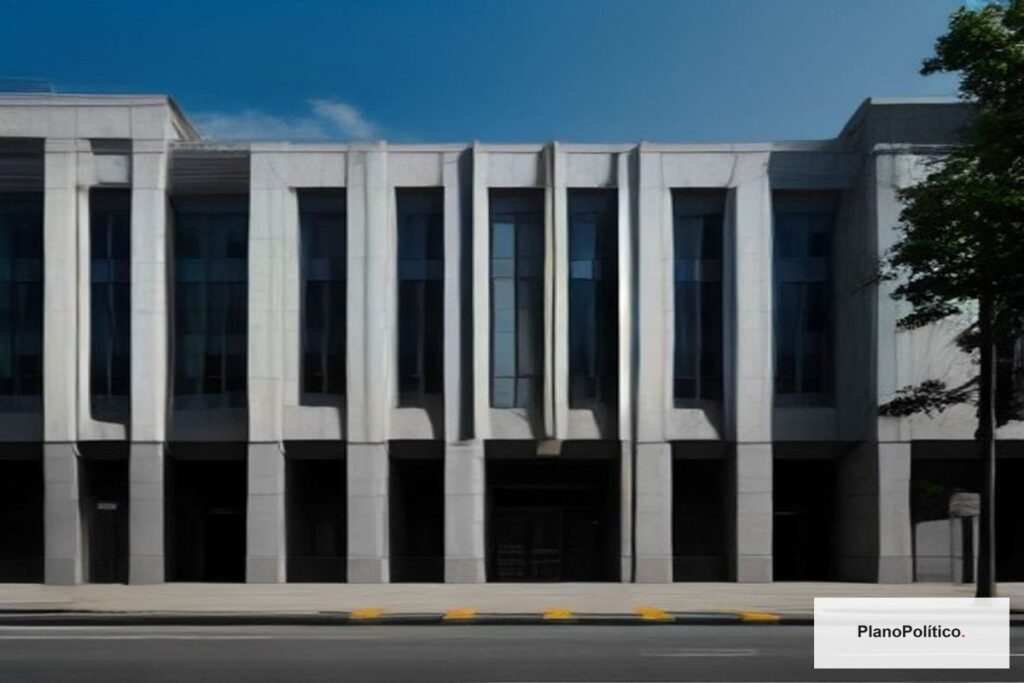 Frente del edificio central de ANSES en Buenos Aires