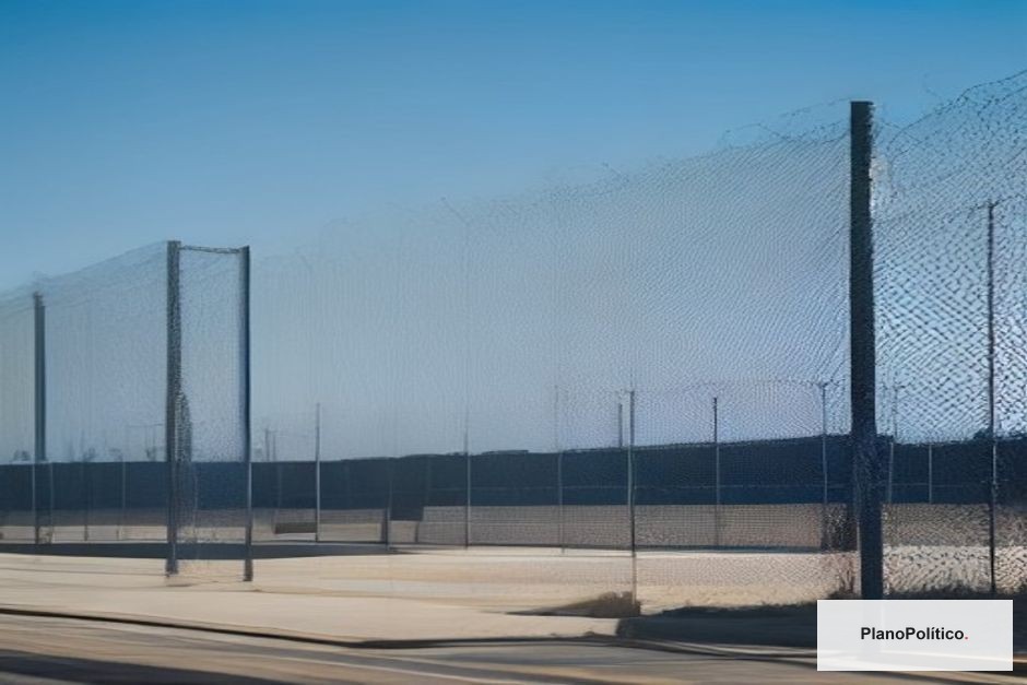 Instalaciones de un centro de detención de inmigración en Estados Unidos