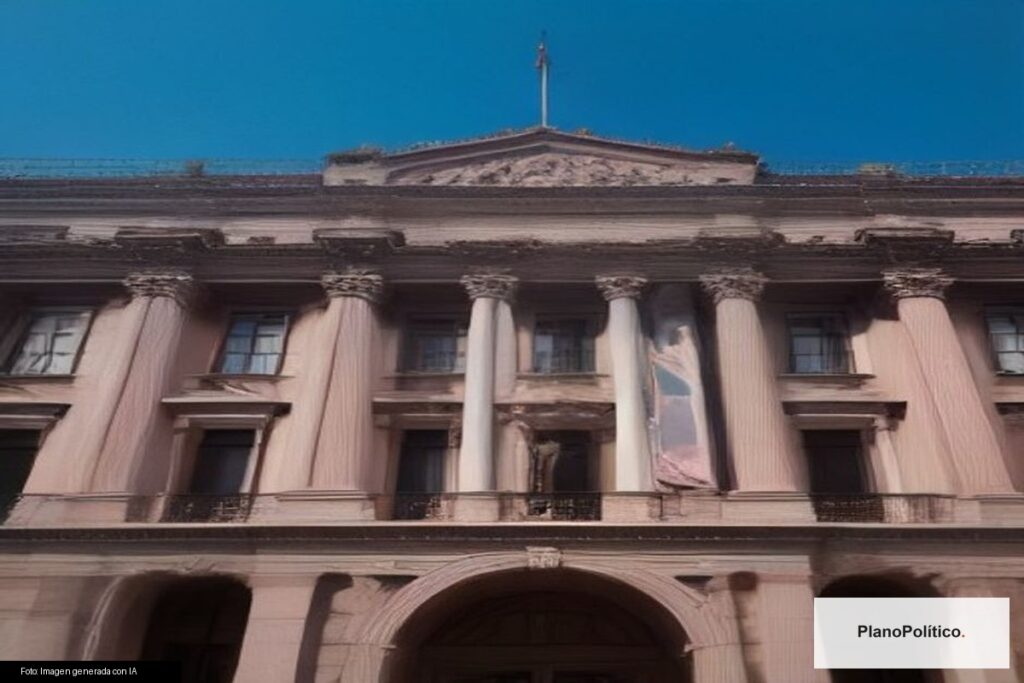Presidente Javier Milei en acto oficial de gobierno argentino