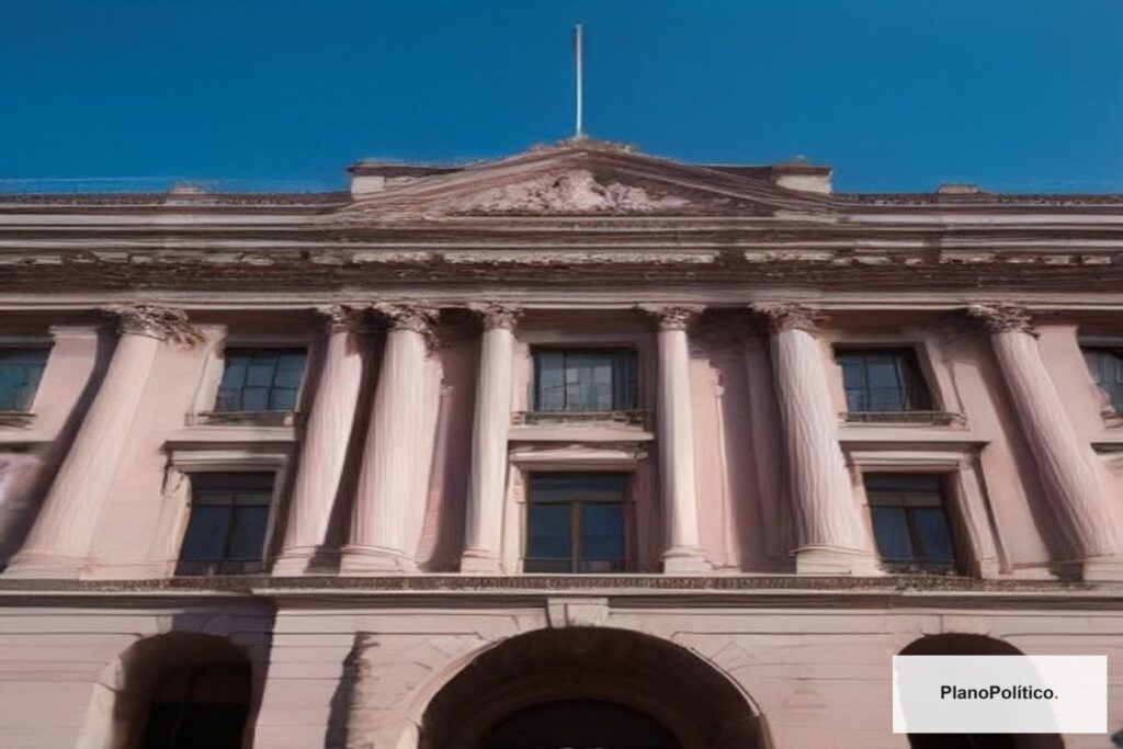 Javier Milei durante un acto de gobierno en Casa Rosada
