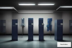 Votantes argentinos en un centro de votación durante elecciones nacionales