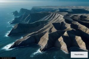 Islas Malvinas vista aérea territorio en disputa