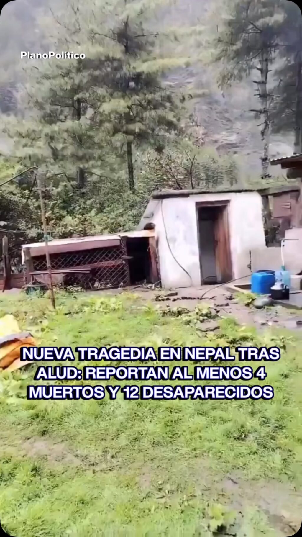 Vista del monte Himlung en Nepal tras el alud que causó víctimas fatales