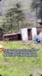 Vista del monte Himlung en Nepal tras el alud que causó víctimas fatales