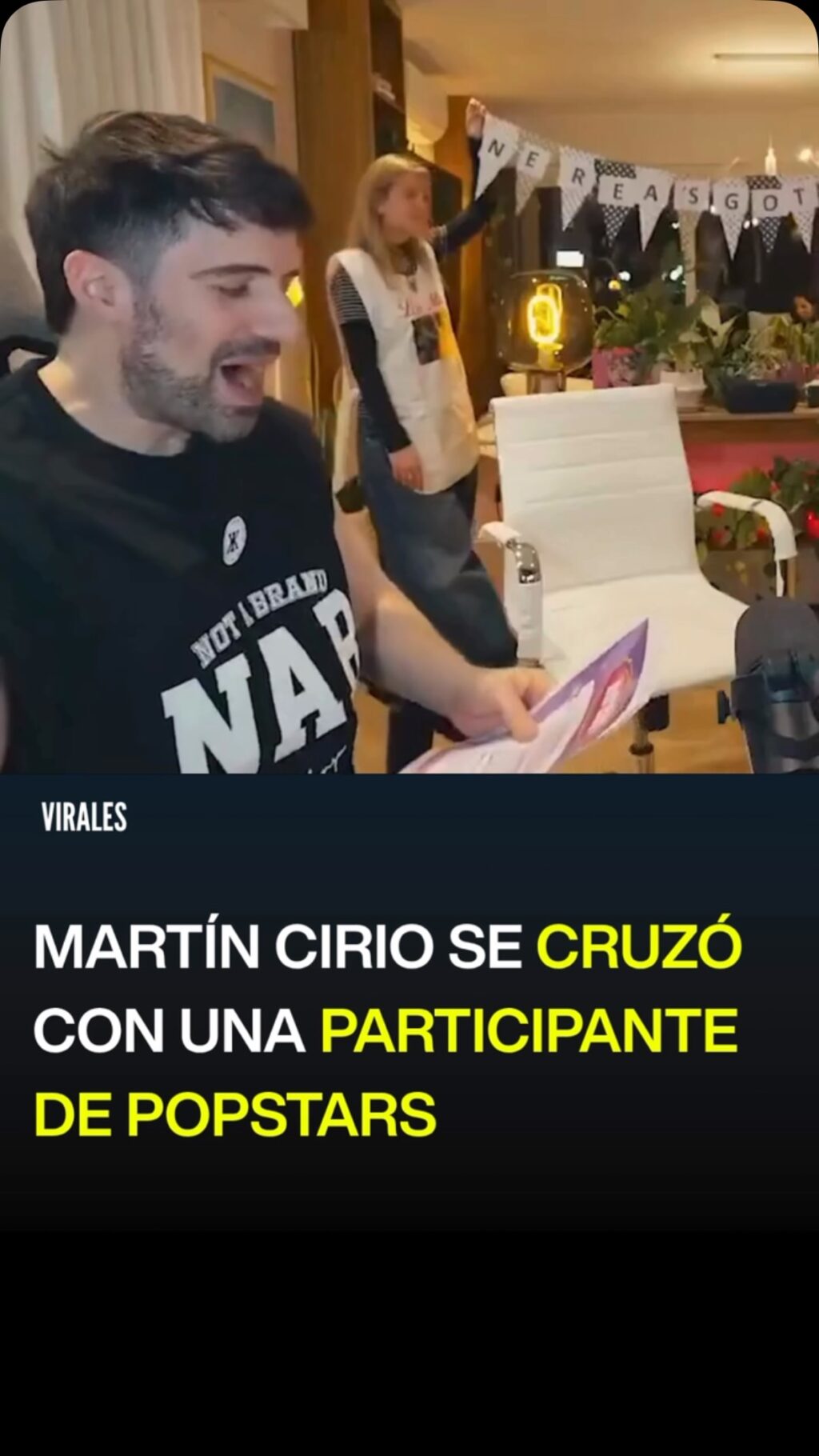 Martín Cirio y Paola Alvarado en un momento de tensión durante el programa Popstars