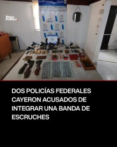 Operativo policial con armas y dinero secuestrado en Villa Bosch
