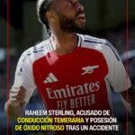 Raheem Sterling se declaró culpable de conducción temeraria y posesión de óxido nitroso tras un accidente