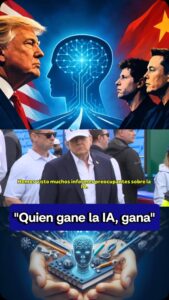 Donald Trump durante declaraciones sobre inteligencia artificial y competencia tecnológica con China