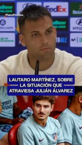 Lautaro Martínez y Julián Álvarez juntos en la Selección Argentina