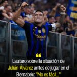 Lautaro Martínez respaldó a Julián Álvarez en medio de su difícil momento en el Atlético de Madrid