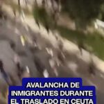 Tensión en Ceuta por el traslado masivo de migrantes desde las playas al campamento portuario