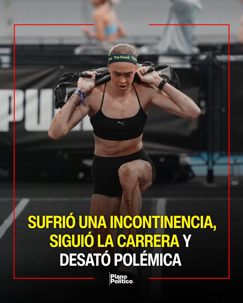 Atleta compitiendo en prueba de Hyrox con obstáculos y ejercicios funcionales