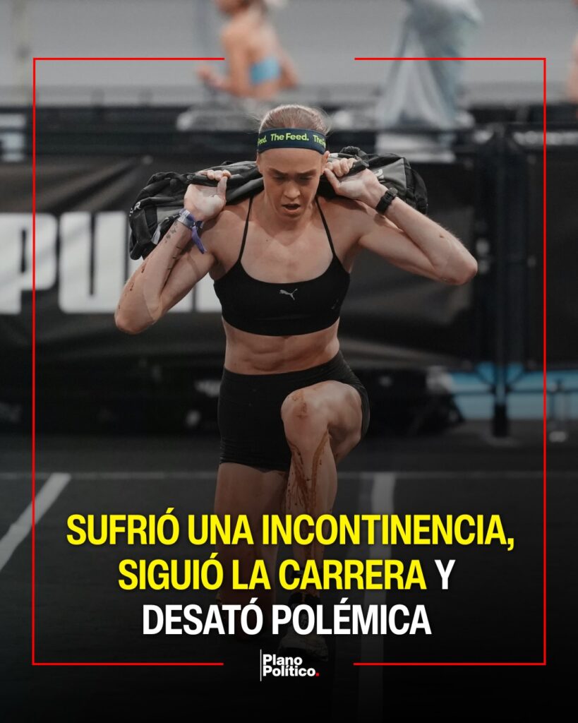 Atleta compitiendo en prueba de Hyrox con obstáculos y ejercicios funcionales
