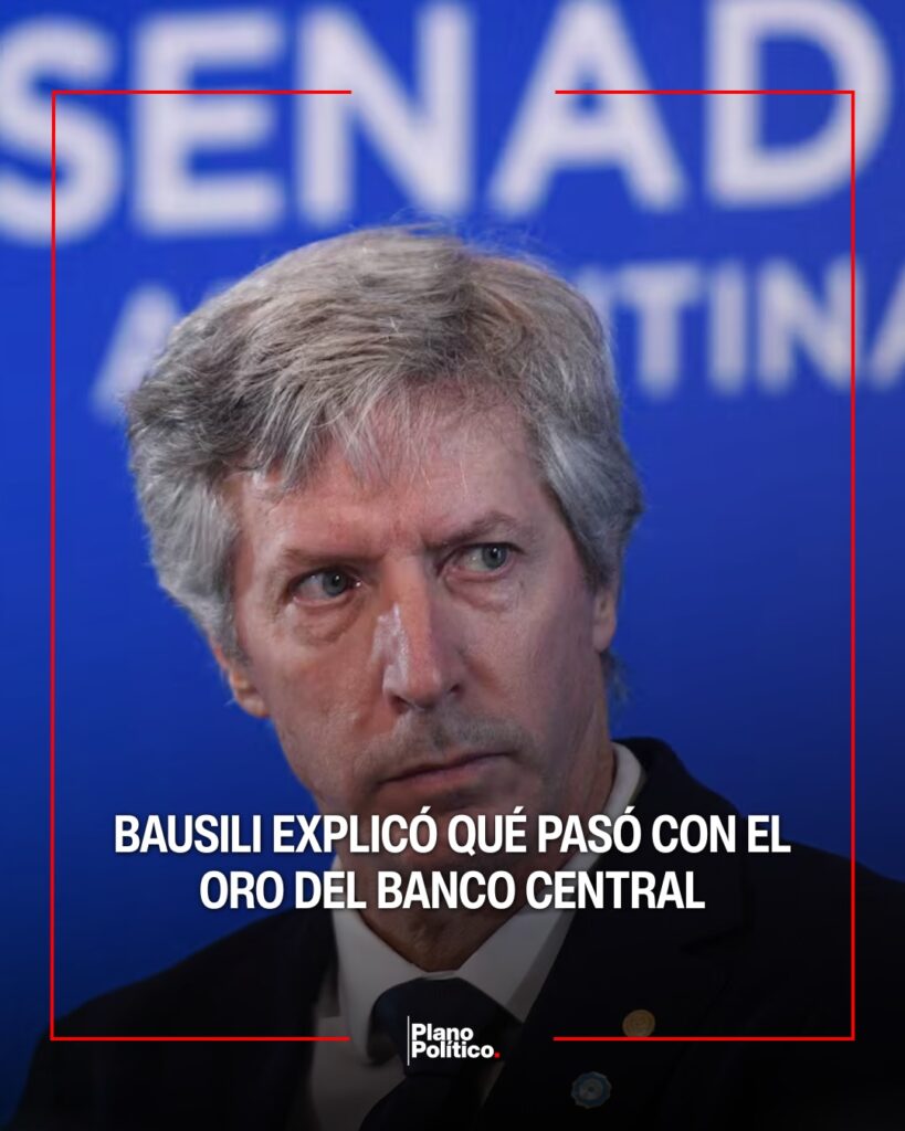 Santiago Bausili, presidente del Banco Central, en una conferencia de prensa