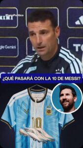 Lionel Scaloni en conferencia de prensa hablando sobre la Selección Argentina