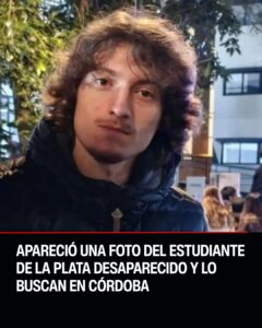Fotografía de cámara de seguridad mostrando a un joven en un local comercial de Córdoba