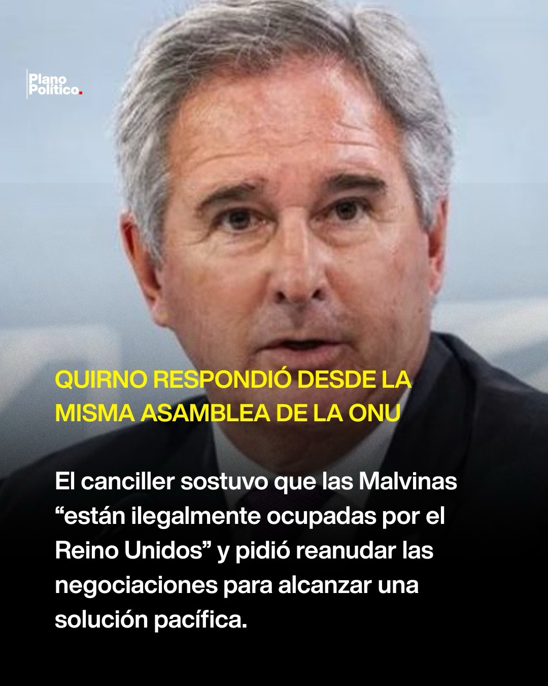 Banderas de Argentina y Reino Unido en la Asamblea General de la ONU