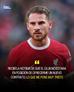 Alexis Mac Allister durante un partido con la camiseta de Liverpool en cancha