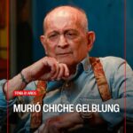 Retrato del periodista y conductor Chiche Gelblung en su estudio de televisión
