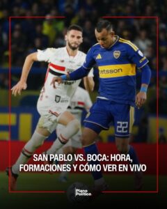 Jugadores de Boca Juniors durante un partido de la Copa Sudamericana
