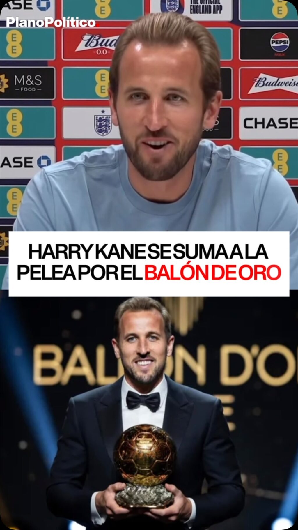 Harry Kane celebrando con el uniforme del Bayern Múnich en un partido de fútbol