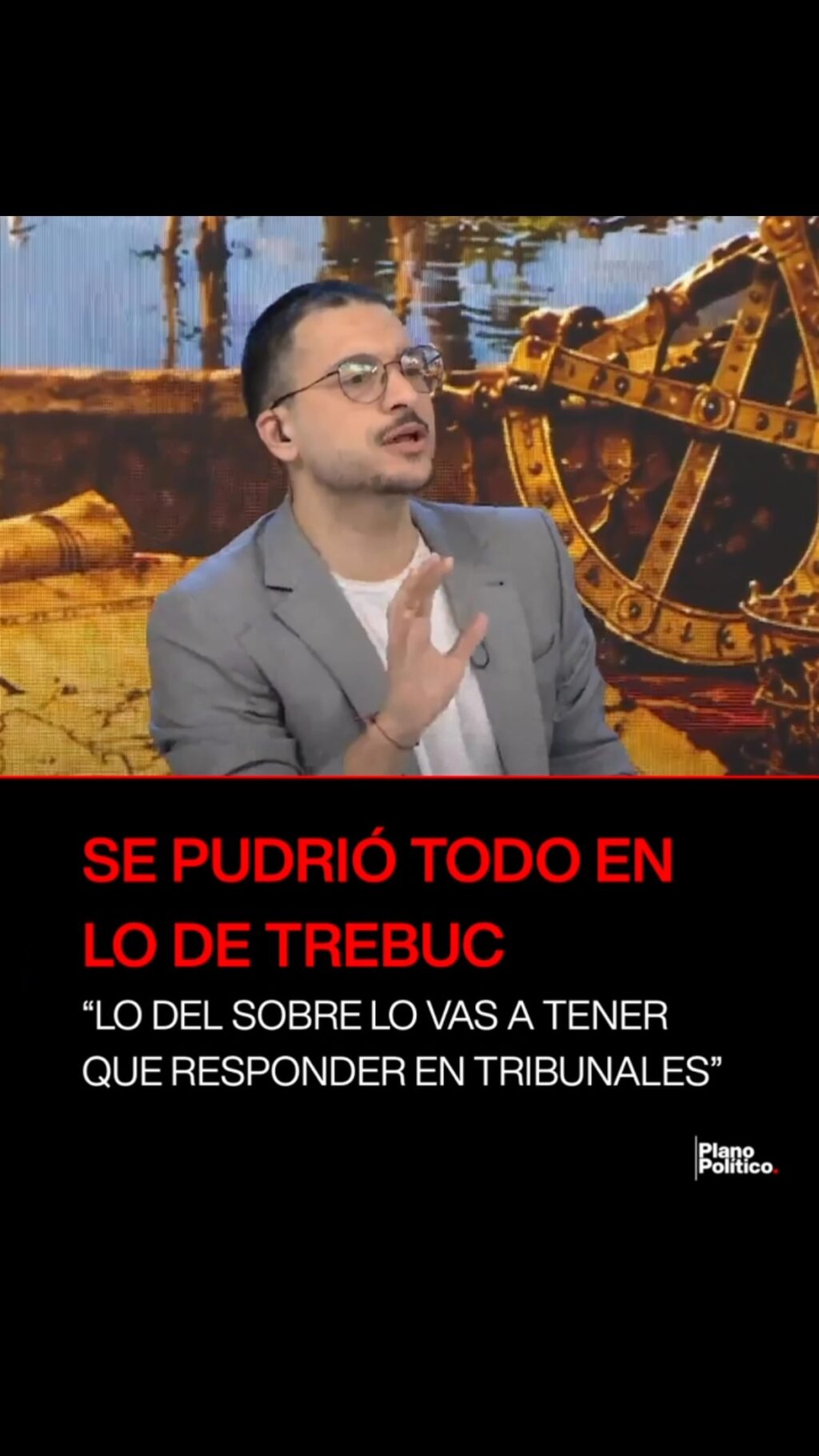 Leila Gianni y Esteban Trebucq durante el tenso cruce en el estudio de LN+