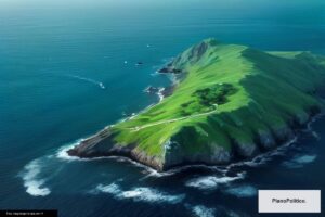 Islas Malvinas vista aérea del archipiélago del Atlántico Sur
