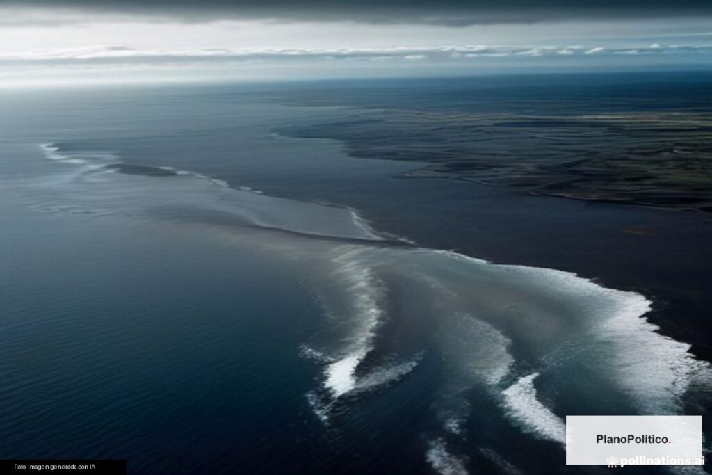 Islas Malvinas vista aérea costa y territorio en disputa