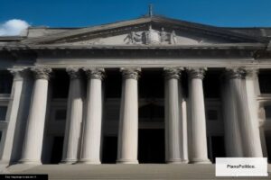 Edificio de Tribunales Federales en Argentina, sede de investigaciones judiciales