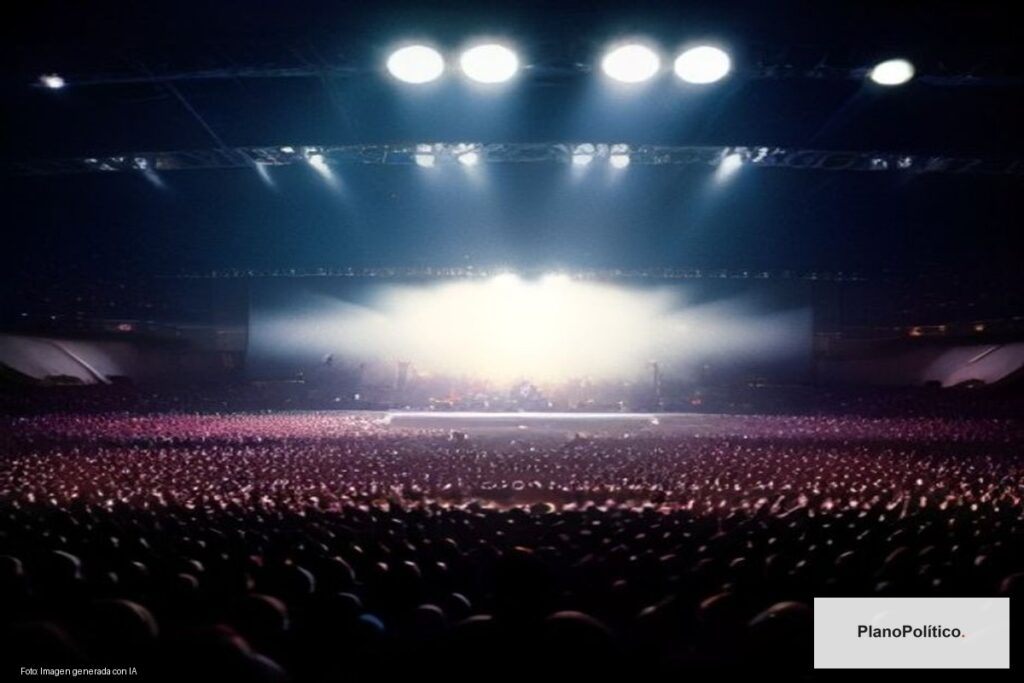 Freddie Mercury cantando en concierto de Queen en Budapest 1986