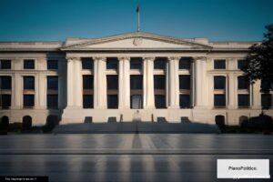 Congreso de la Nación Argentina y Casa Rosada representando polarización política