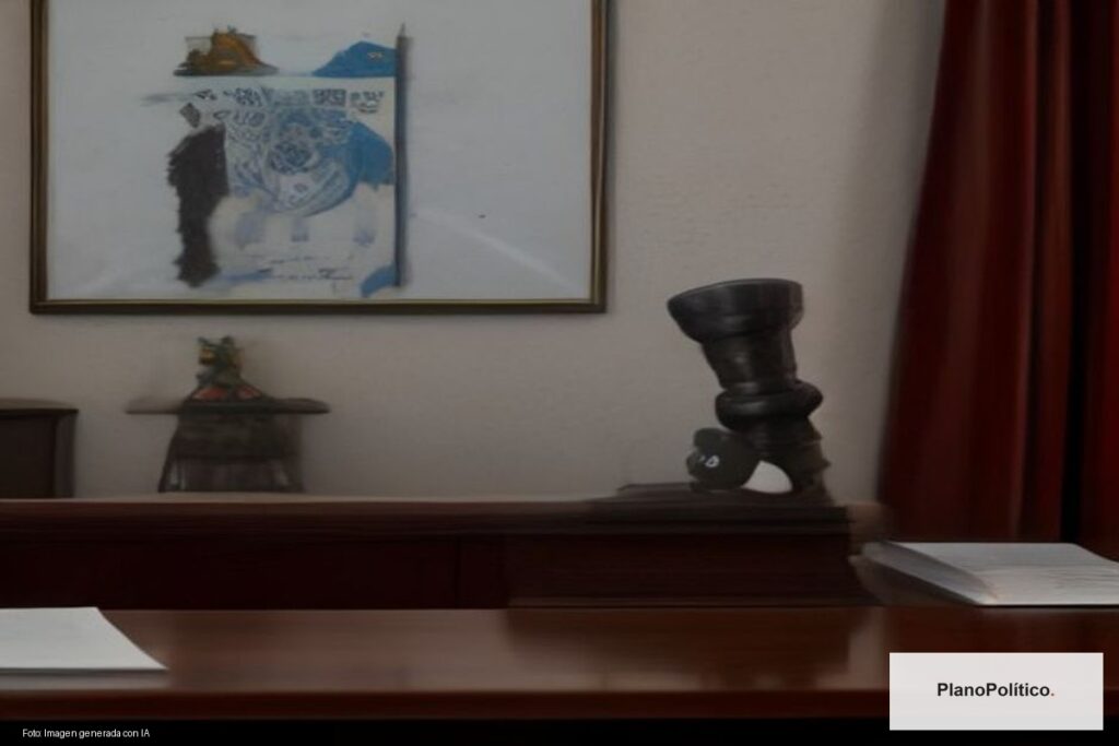 Representación simbólica de denuncia judicial por título académico falso