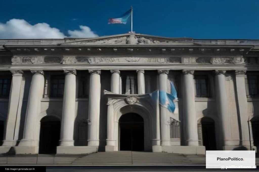 Tribunal de Justicia argentino durante audiencia judicial sobre seguros