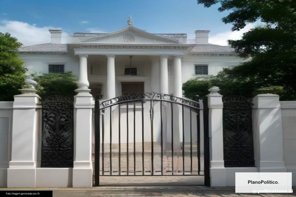 Fachada de la Quinta de Olivos, residencia presidencial argentina